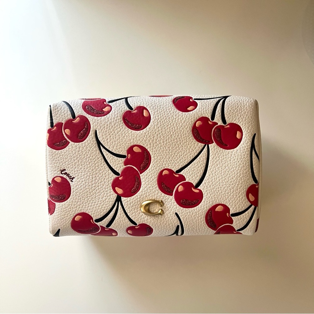 Coach Essential Cosmetic Case with Cherry Print 🍒
